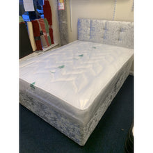 Sure Sleep Crushed Velvet Super King Size Bed - Sure Sleep Beds Doncaster